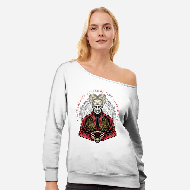 The Impaler-Womens-Off Shoulder-Sweatshirt-glitchygorilla