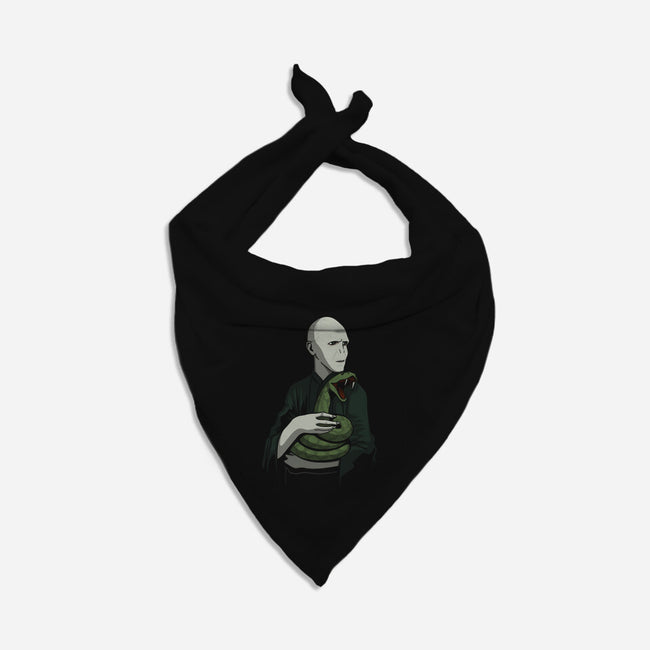 Lord With A Snake-Dog-Bandana-Pet Collar-jasesa