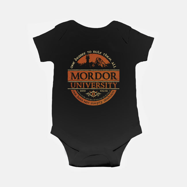 Mordor University-Baby-Basic-Onesie-kg07