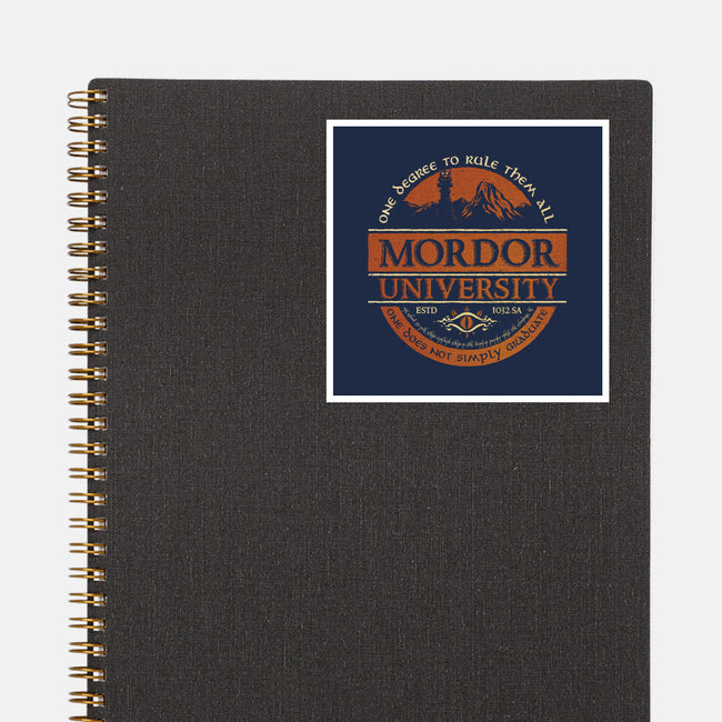 Mordor University-None-Glossy-Sticker-kg07