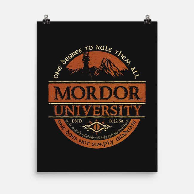 Mordor University-None-Matte-Poster-kg07