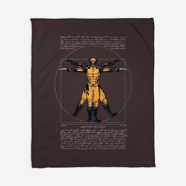 Adamantium Man-None-Fleece-Blanket-Cattoc_C