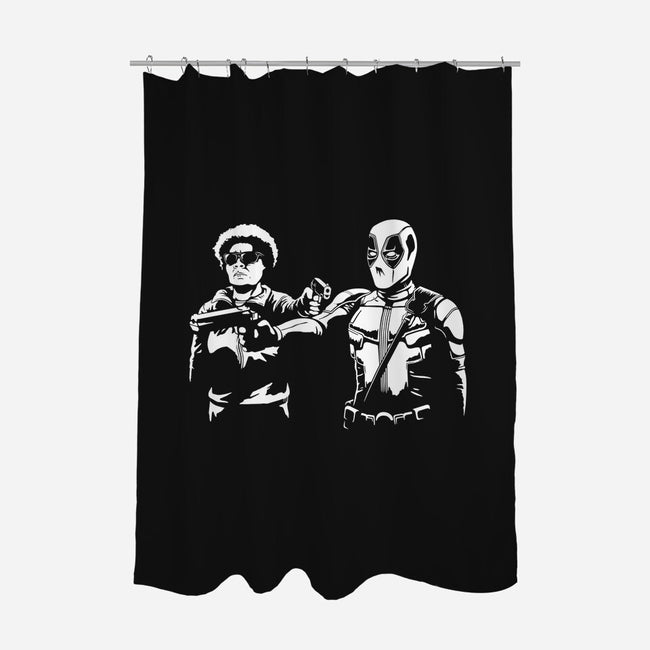 Pool Fiction-None-Polyester-Shower Curtain-Cattoc_C