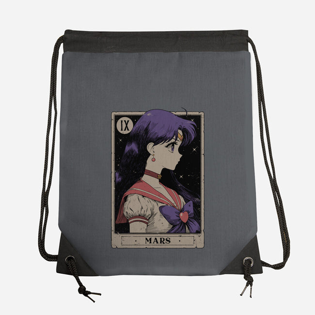 Mars Card-None-Drawstring-Bag-Hafaell