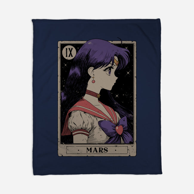 Mars Card-None-Fleece-Blanket-Hafaell