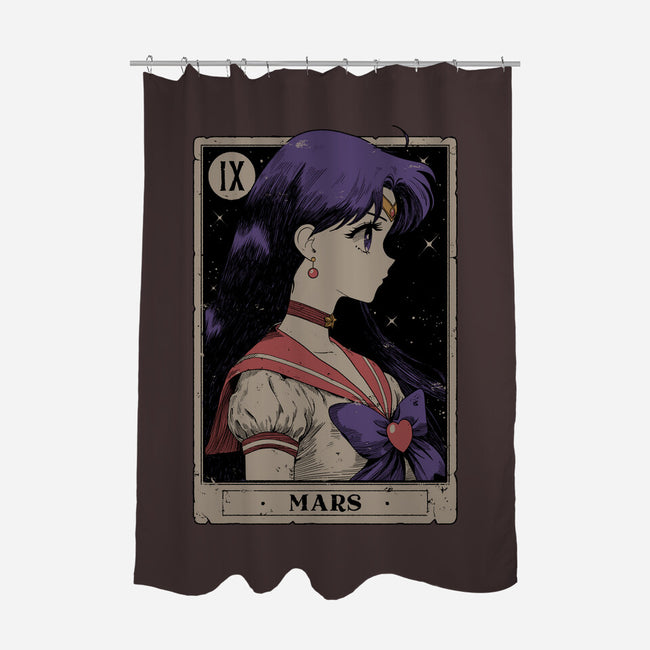 Mars Card-None-Polyester-Shower Curtain-Hafaell