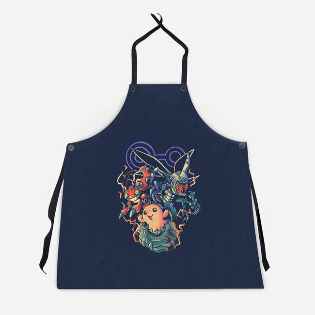 Digital Insect Evolution-Unisex-Kitchen-Apron-Arigatees