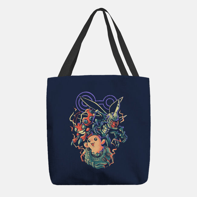 Digital Insect Evolution-None-Basic Tote-Bag-Arigatees