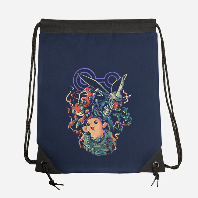 Digital Insect Evolution-None-Drawstring-Bag-Arigatees