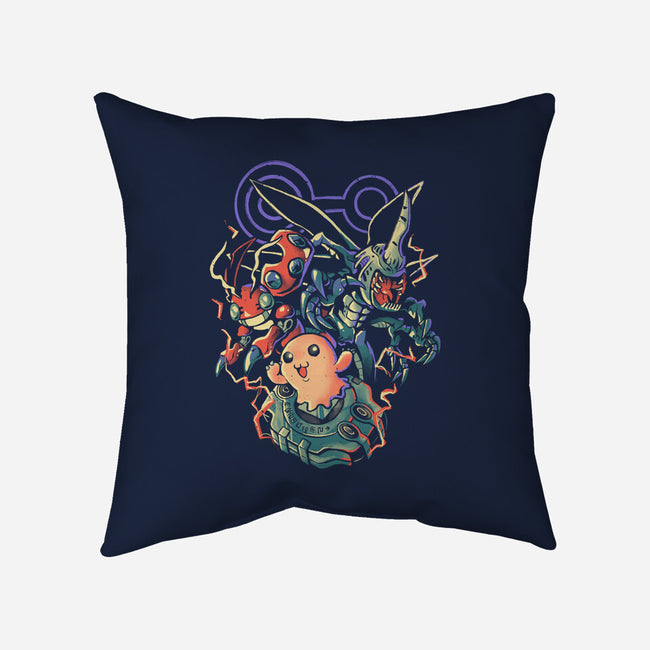 Digital Insect Evolution-None-Removable Cover w Insert-Throw Pillow-Arigatees