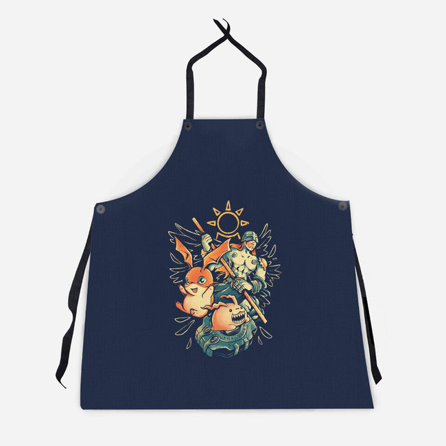 Digital Hamster Evolution-Unisex-Kitchen-Apron-Arigatees