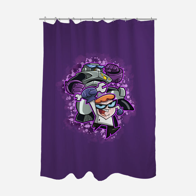 My Robot Battle-None-Polyester-Shower Curtain-nickzzarto