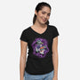 My Robot Battle-Womens-V-Neck-Tee-nickzzarto