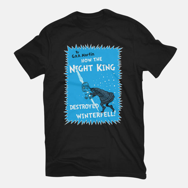 How The Night King-Unisex-Basic-Tee-demonigote