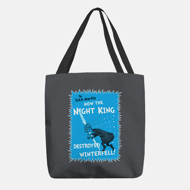 How The Night King-None-Basic Tote-Bag-demonigote