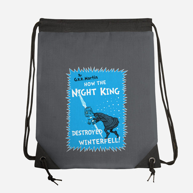 How The Night King-None-Drawstring-Bag-demonigote