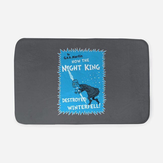 How The Night King-None-Memory Foam-Bath Mat-demonigote