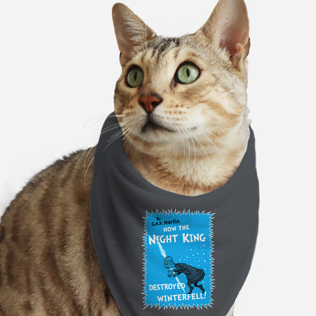 How The Night King-Cat-Bandana-Pet Collar-demonigote