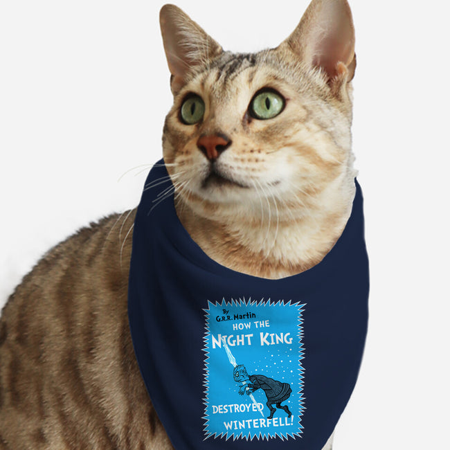 How The Night King-Cat-Bandana-Pet Collar-demonigote