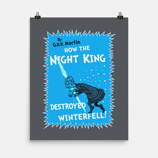 How The Night King-None-Matte-Poster-demonigote