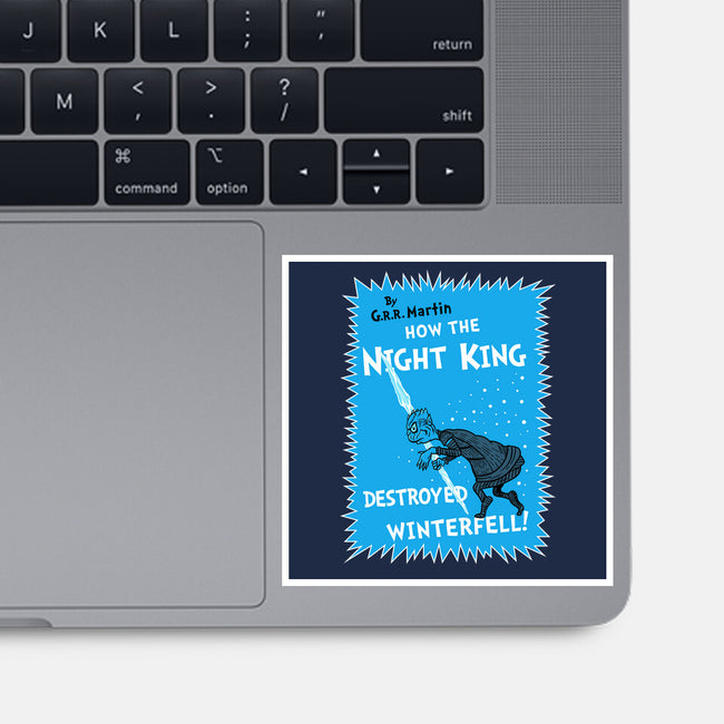 How The Night King-None-Glossy-Sticker-demonigote