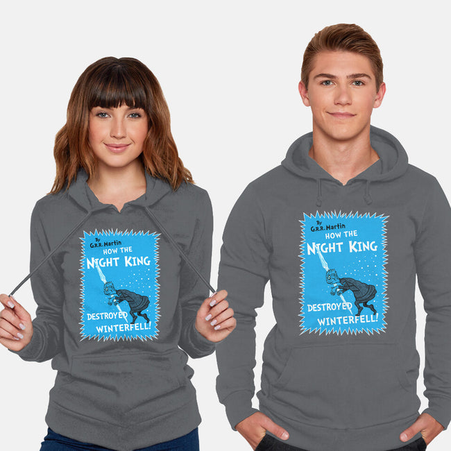 How The Night King-Unisex-Pullover-Sweatshirt-demonigote