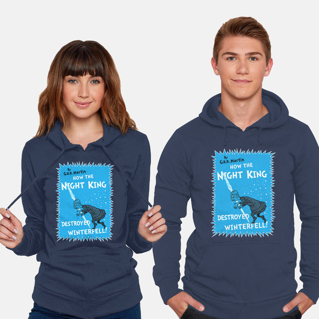 How The Night King-Unisex-Pullover-Sweatshirt-demonigote