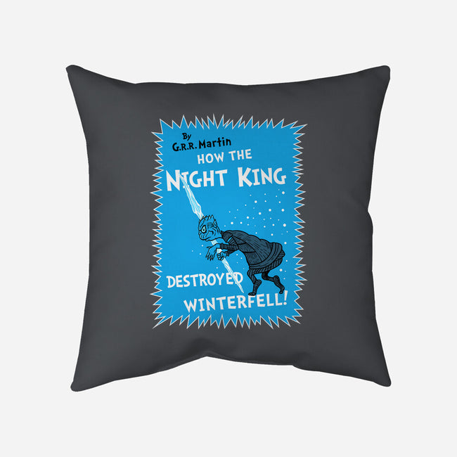 How The Night King-None-Non-Removable Cover w Insert-Throw Pillow-demonigote