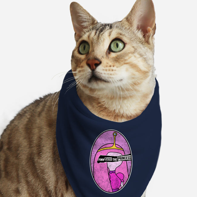 Finn Save Her-Cat-Bandana-Pet Collar-demonigote