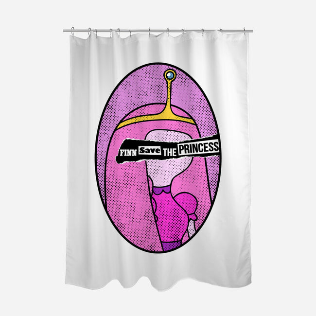 Finn Save Her-None-Polyester-Shower Curtain-demonigote