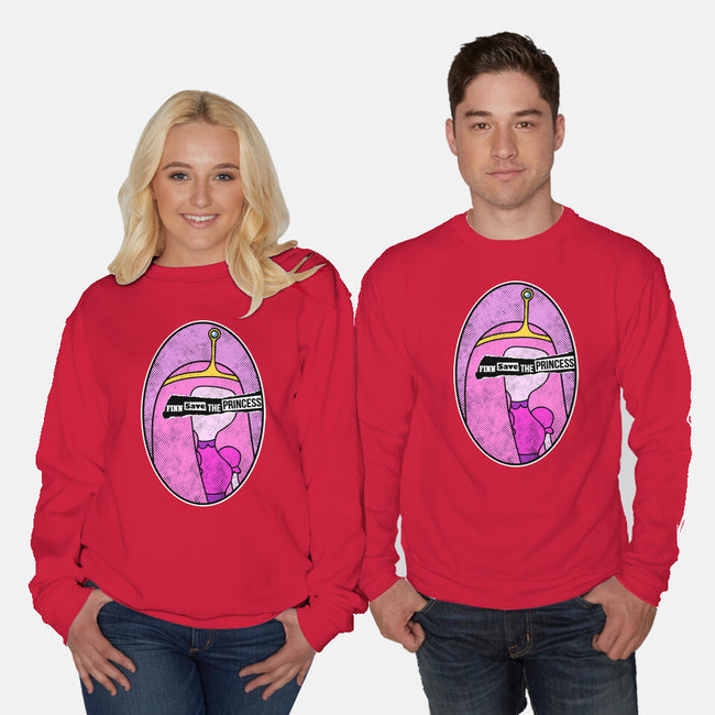 Finn Save Her-Unisex-Crew Neck-Sweatshirt-demonigote