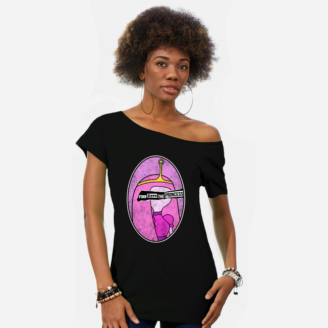 Finn Save Her-Womens-Off Shoulder-Tee-demonigote