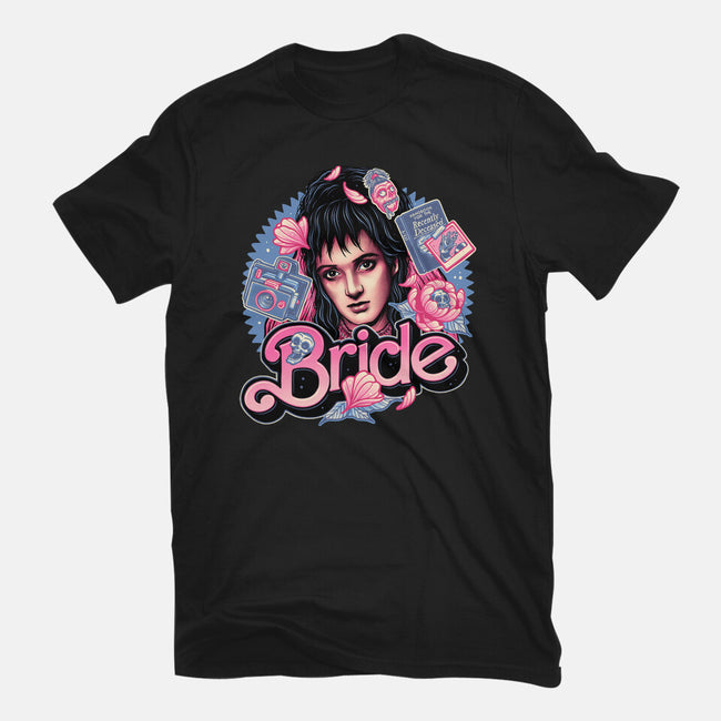 The Pink Bride-Womens-Fitted-Tee-glitchygorilla