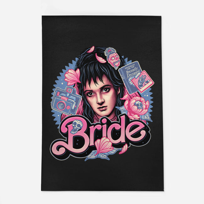 The Pink Bride-None-Outdoor-Rug-glitchygorilla