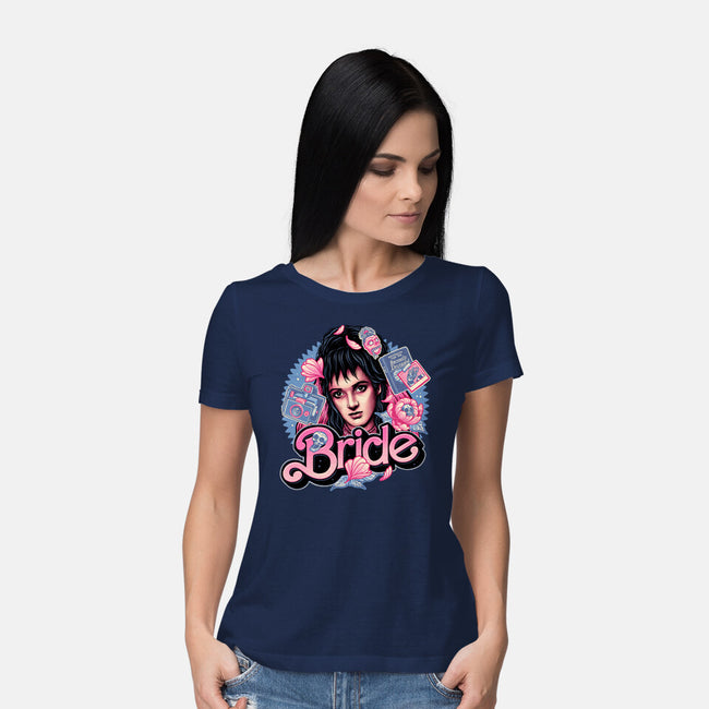 The Pink Bride-Womens-Basic-Tee-glitchygorilla