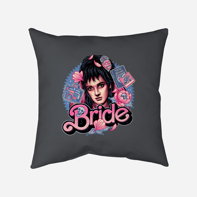 The Pink Bride-None-Removable Cover w Insert-Throw Pillow-glitchygorilla