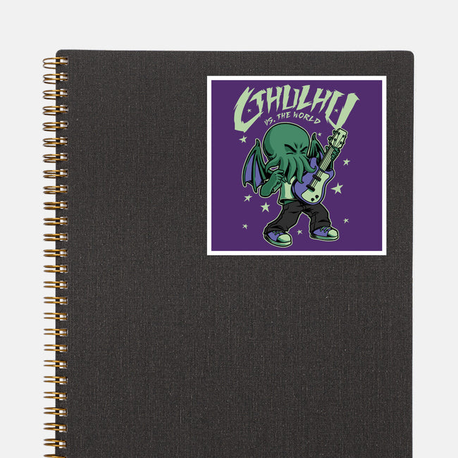 Cthulhu Guitar Comic-None-Glossy-Sticker-Studio Mootant