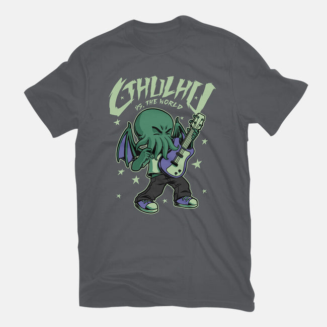 Cthulhu Guitar Comic-Mens-Heavyweight-Tee-Studio Mootant