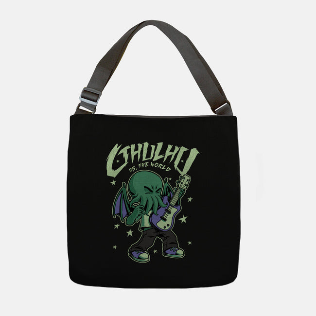 Cthulhu Guitar Comic-None-Adjustable Tote-Bag-Studio Mootant