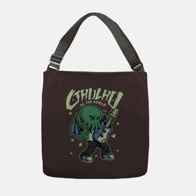 Cthulhu Guitar Comic-None-Adjustable Tote-Bag-Studio Mootant