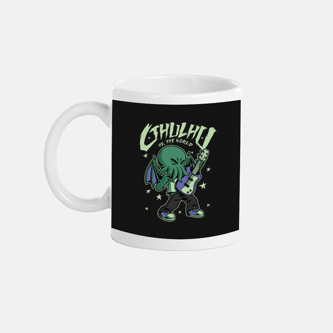 Cthulhu Guitar Comic-None-Mug-Drinkware-Studio Mootant