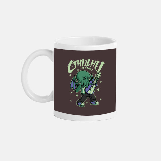 Cthulhu Guitar Comic-None-Mug-Drinkware-Studio Mootant