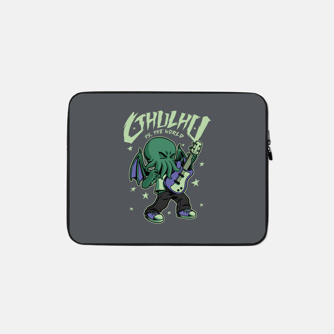 Cthulhu Guitar Comic-None-Zippered-Laptop Sleeve-Studio Mootant