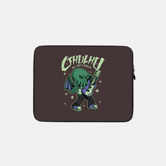 Cthulhu Guitar Comic-None-Zippered-Laptop Sleeve-Studio Mootant