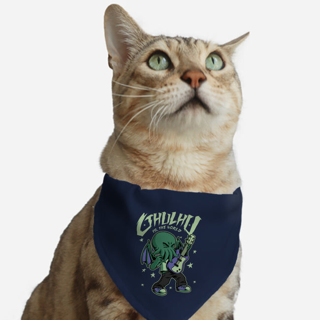 Cthulhu Guitar Comic-Cat-Adjustable-Pet Collar-Studio Mootant