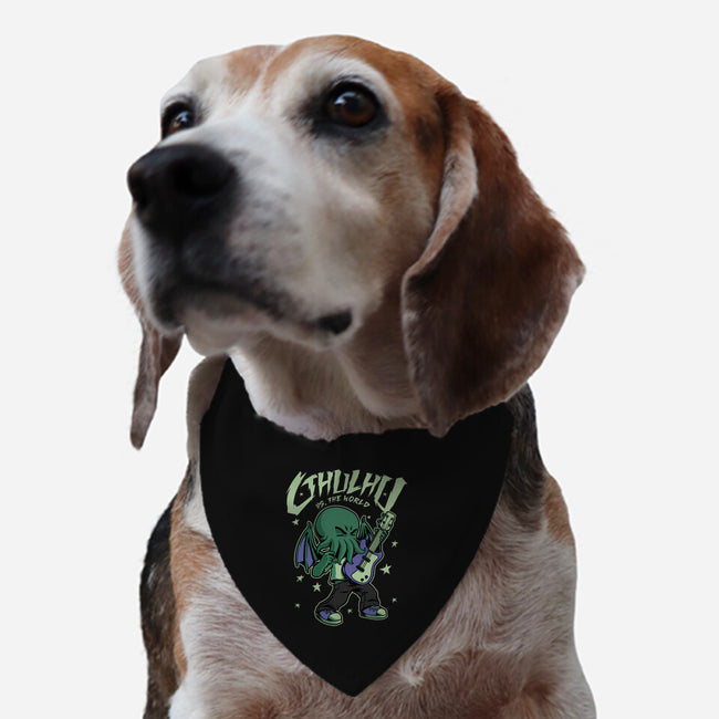 Cthulhu Guitar Comic-Dog-Adjustable-Pet Collar-Studio Mootant