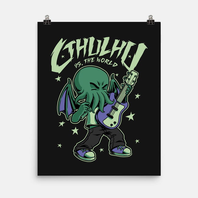 Cthulhu Guitar Comic-None-Matte-Poster-Studio Mootant