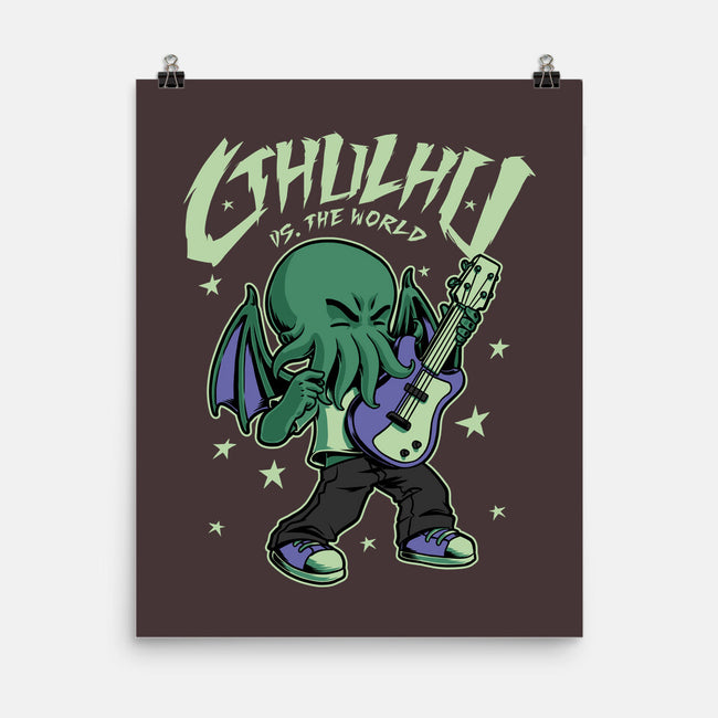 Cthulhu Guitar Comic-None-Matte-Poster-Studio Mootant