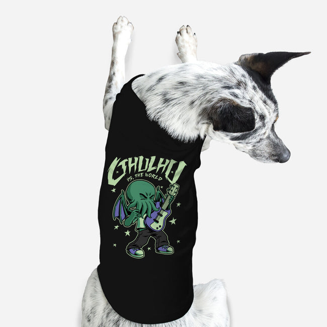 Cthulhu Guitar Comic-Dog-Basic-Pet Tank-Studio Mootant