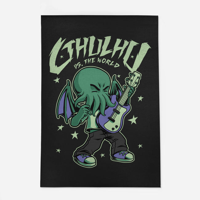 Cthulhu Guitar Comic-None-Outdoor-Rug-Studio Mootant